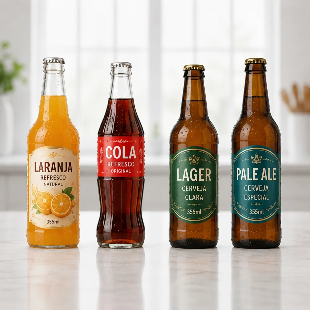 rótulos para garrafas latas e long necks