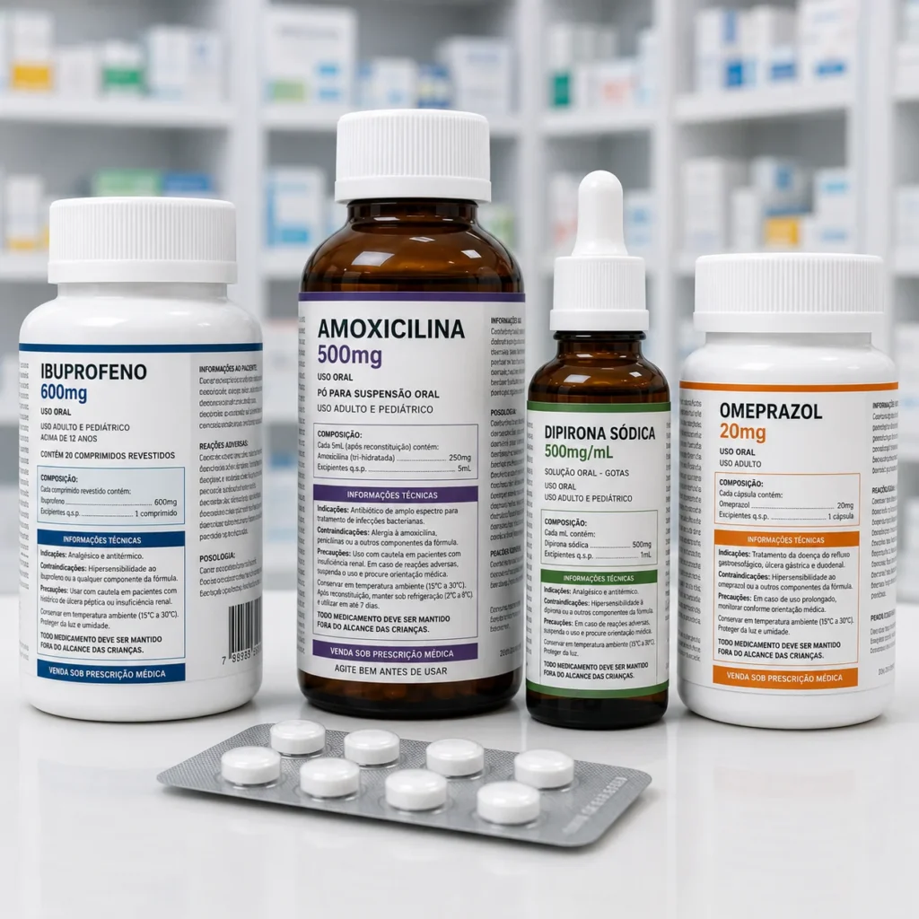 rótulos para medicamentos com bula